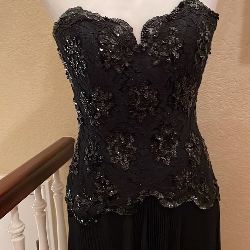 Formal gown and scarf wrap
